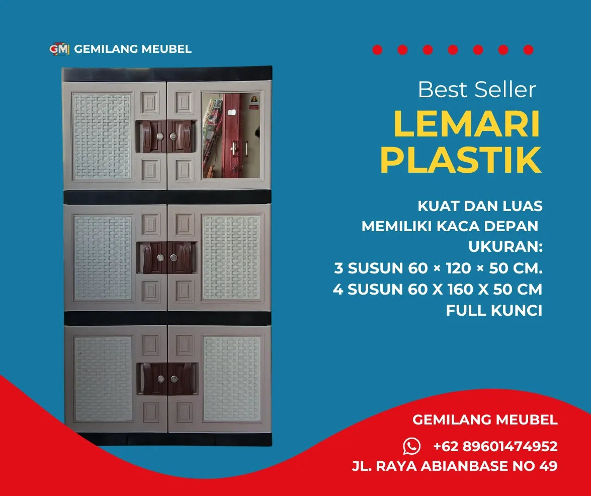 Harga Lemari Plastik di Gemilang Meubel Bali