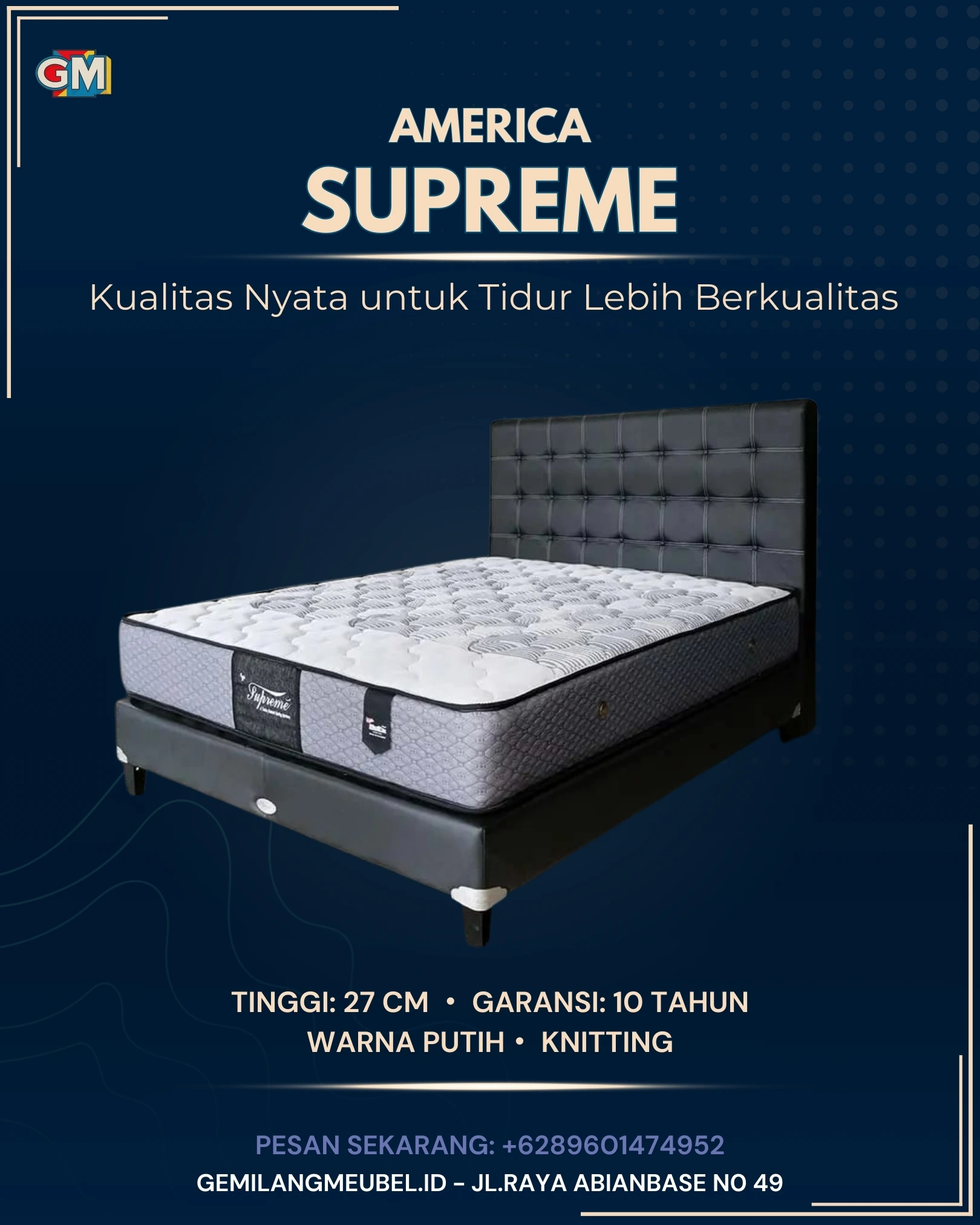 Harga America Supreme di Gemilang Meubel Bali